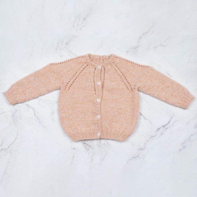 Modele tricot PDF Cardigan Lorraine