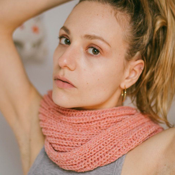 Patron tricot Snood Mélanie