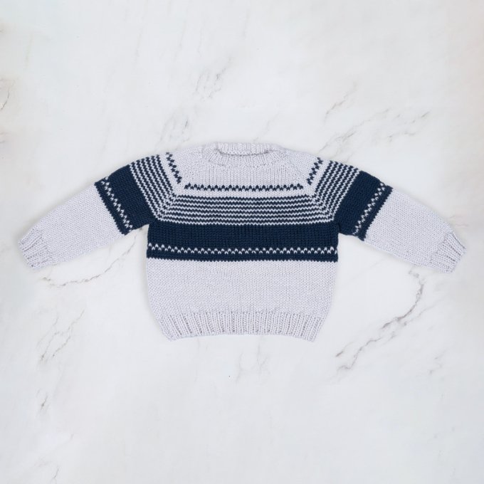 Modèle tricot PDF -  Pull Loik