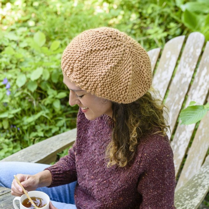 Modèle tricot PDF - Béret Garance