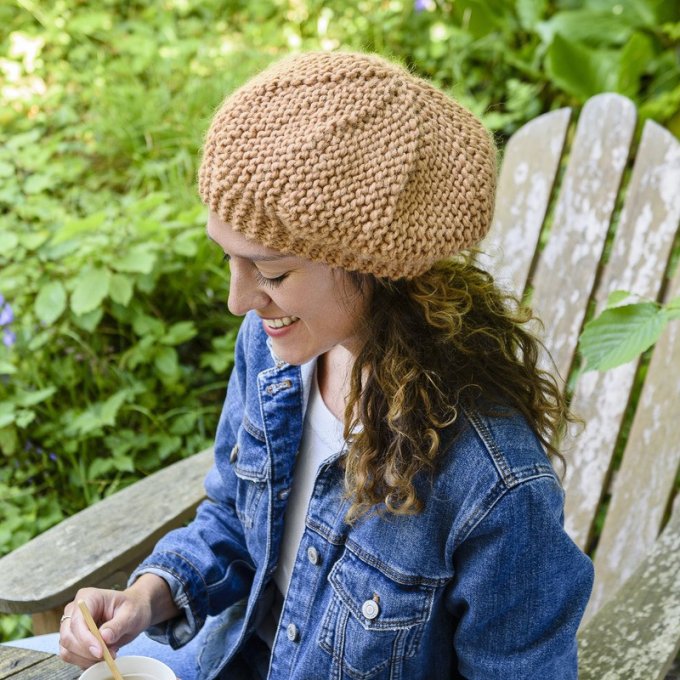 Modèle tricot PDF - Béret Garance