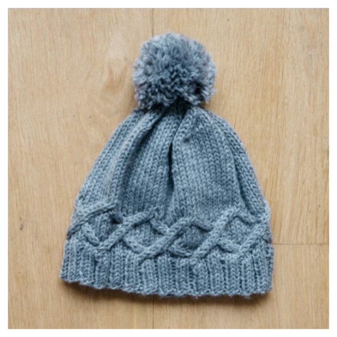 Modèle tricot PDF - Bonnet Clovis