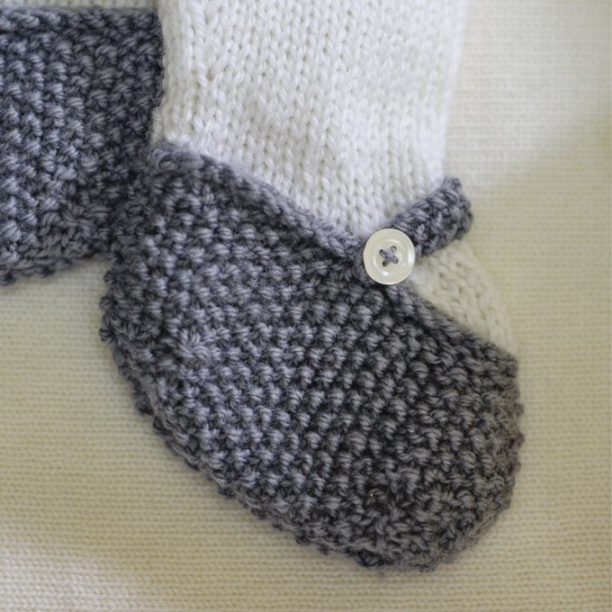 Modèle tricot PDF - Chaussons Suzon