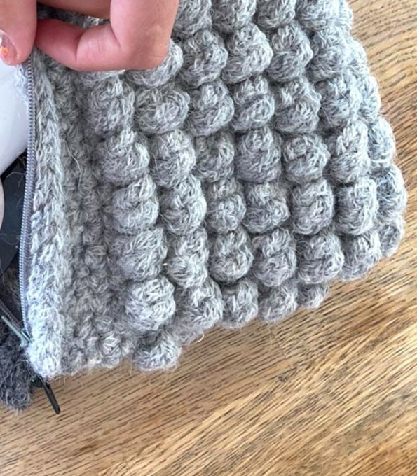 Modèle tricot PDF -  Pochette Aglaé