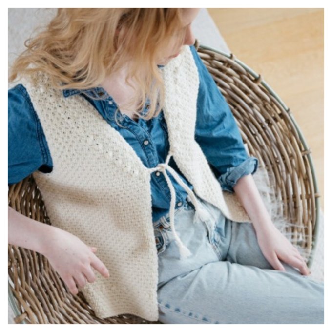 Modèle tricot PDF - Gilet Marcel