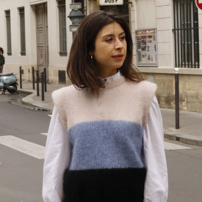 Modèle tricot PDF - Pull Débardeur Sarah