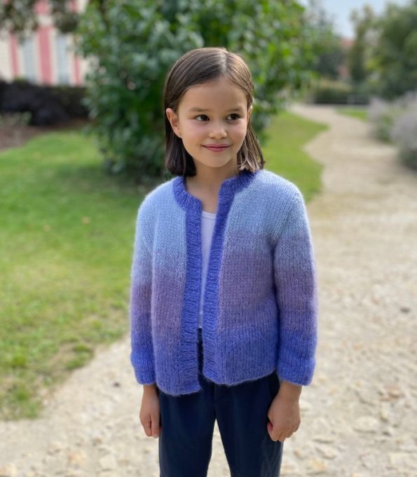 Modèle tricot PDF - Gilet Clara