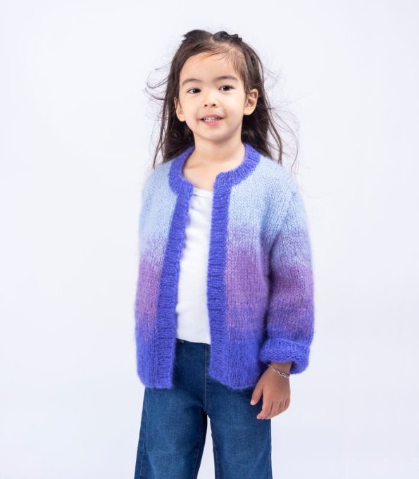 Modèle tricot PDF - Gilet Clara