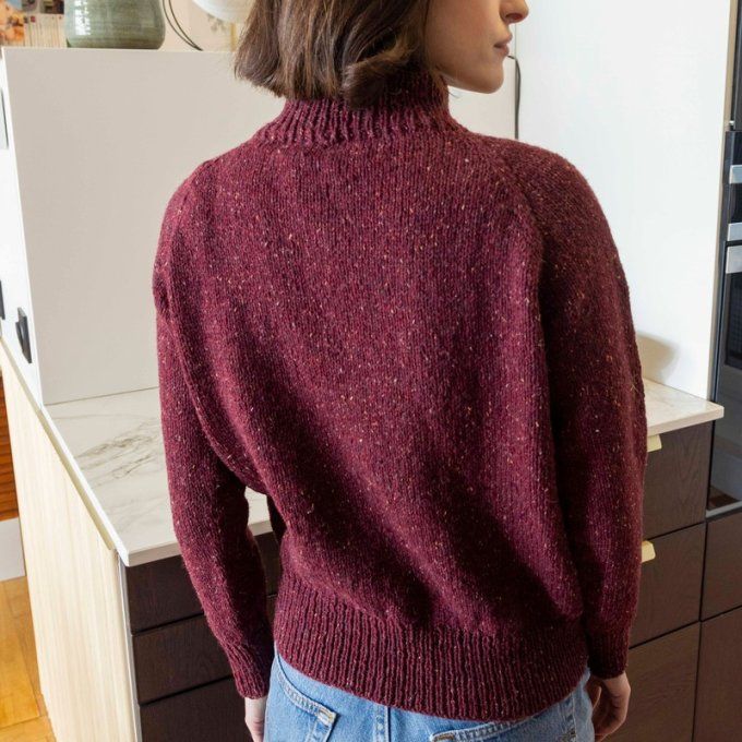 Modèle tricot PDF Pull Dominique