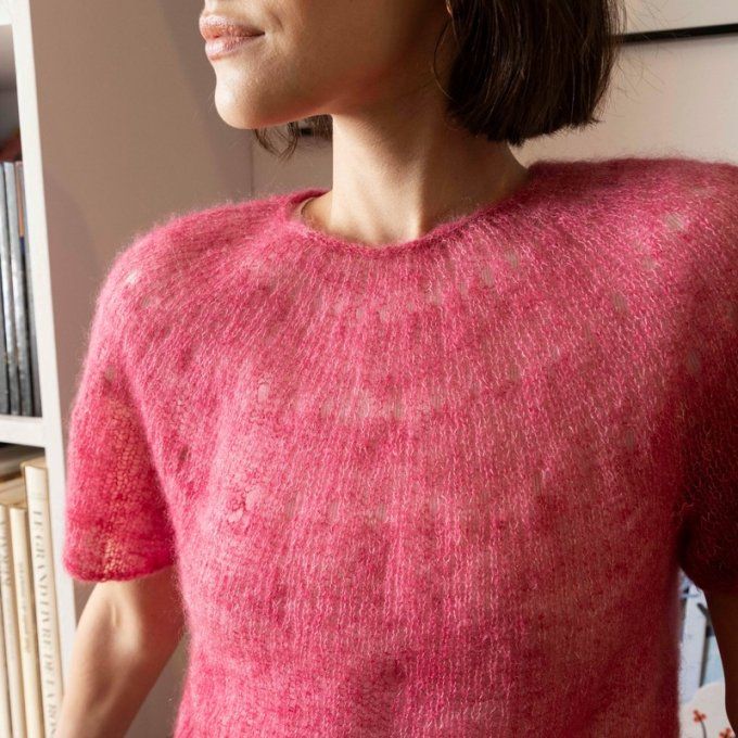 Modèle tricot PDF Top Lauren