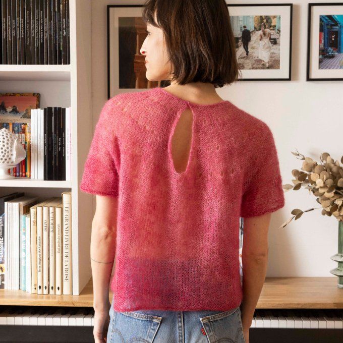 Modèle tricot PDF Top Lauren